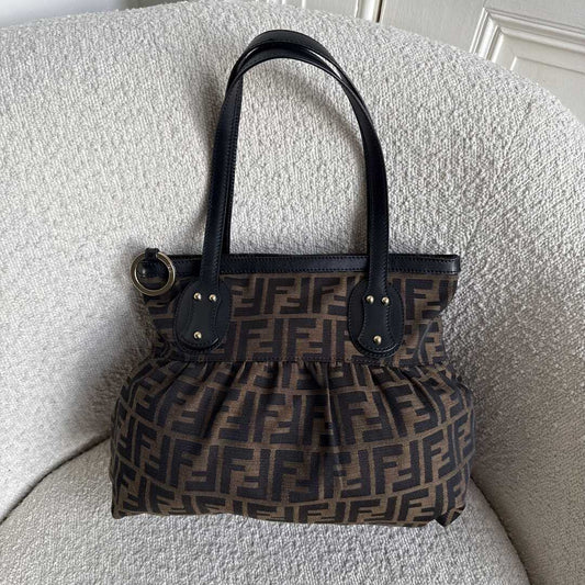 Fendi Zucca Black Tote Bag