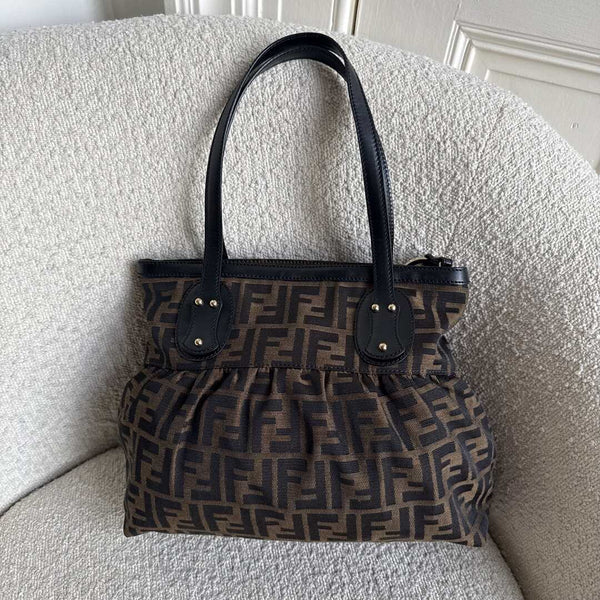 Fendi Zucca Black Tote Bag