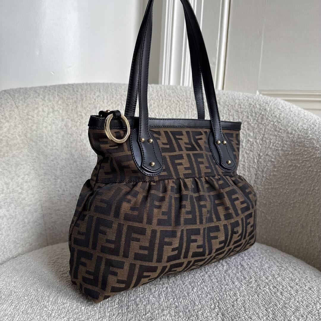 Fendi Zucca Black Tote Bag