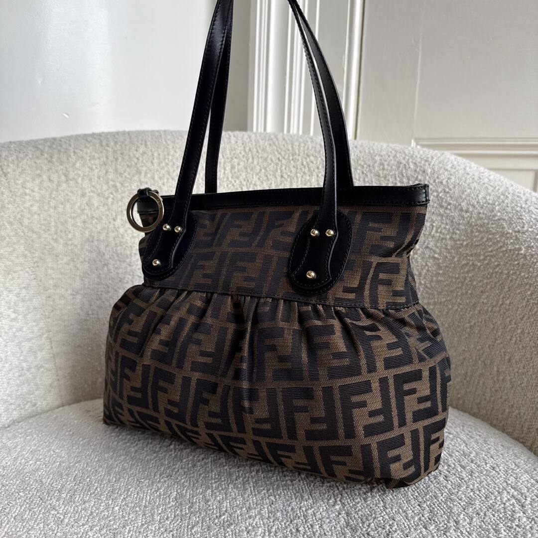 Fendi Zucca Black Tote Bag