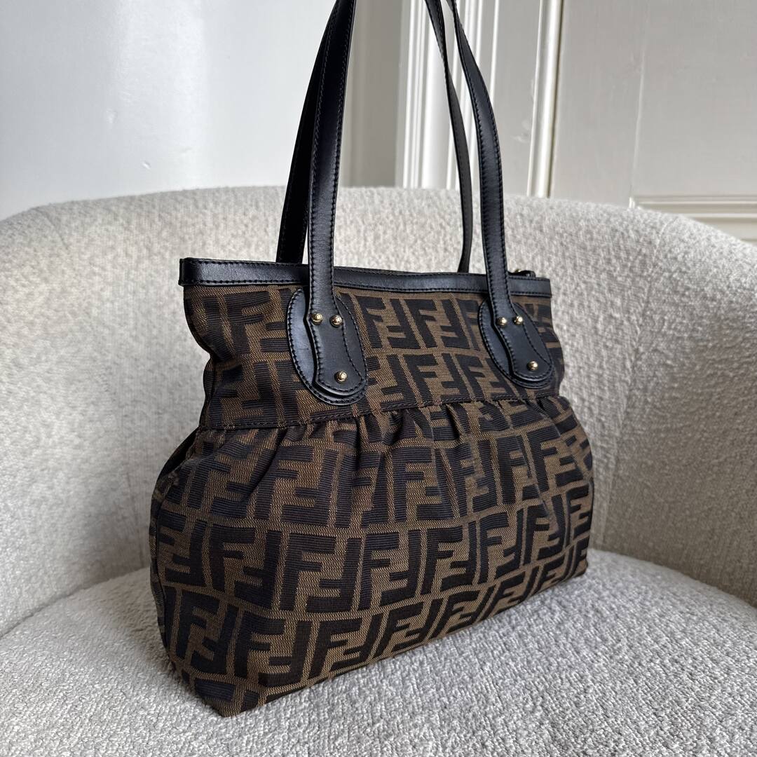 Fendi Zucca Black Tote Bag
