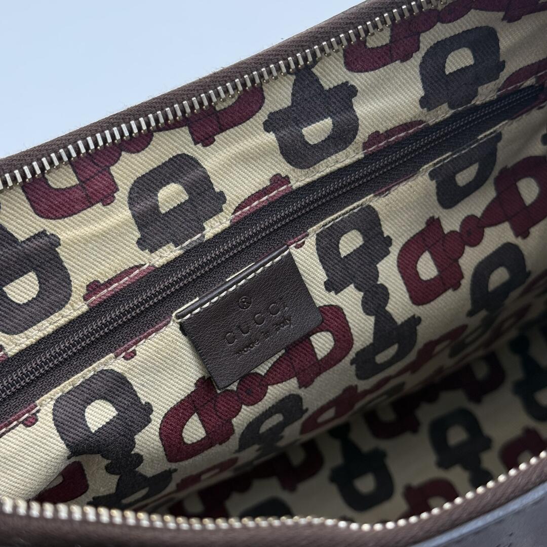 Gucci Guccissima Abbey Brown Shoulder Bag