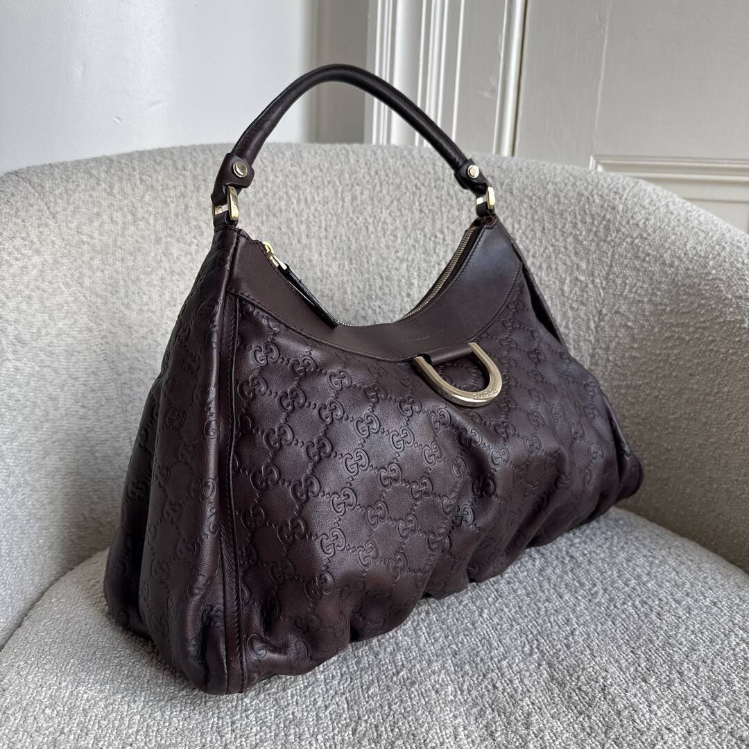 Gucci Guccissima Abbey Brown Shoulder Bag