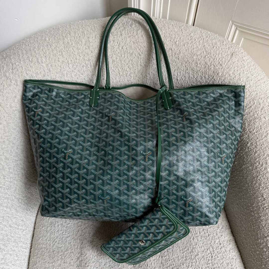 Goyard Saint Louis GM Green Tote Bag