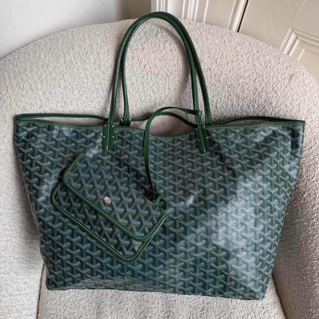 Goyard Saint Louis GM Green Tote Bag