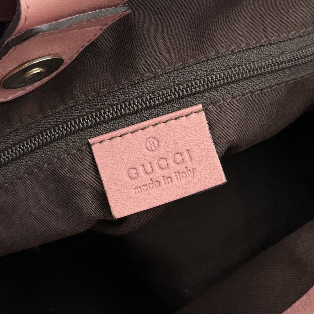 Gucci GG Canvas Sukey Pink Tote Bag