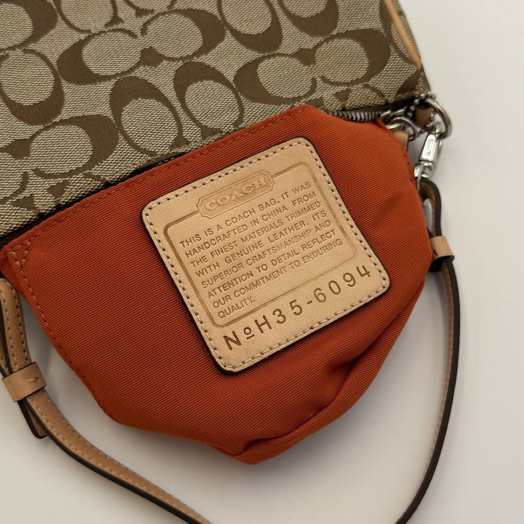 Coach Signature Demi Tan Shoulder Bag