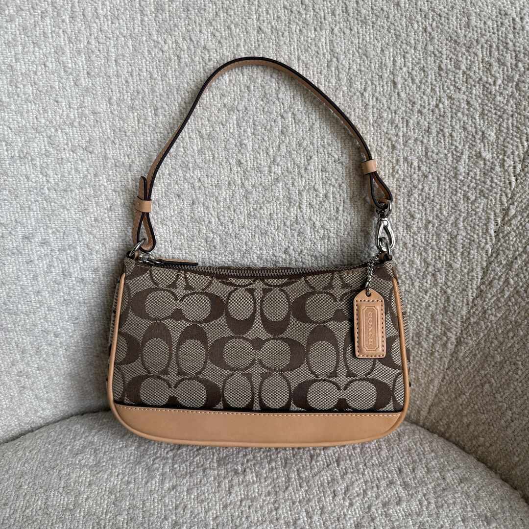 Coach Signature Demi Tan Shoulder Bag