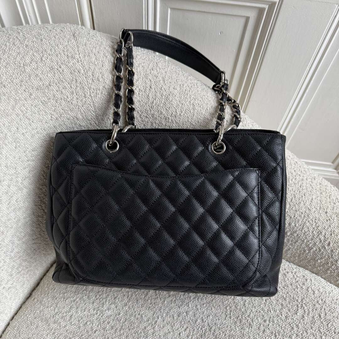 2009 Chanel CC Matelasse Timeless Black Chain Shoulder Bag
