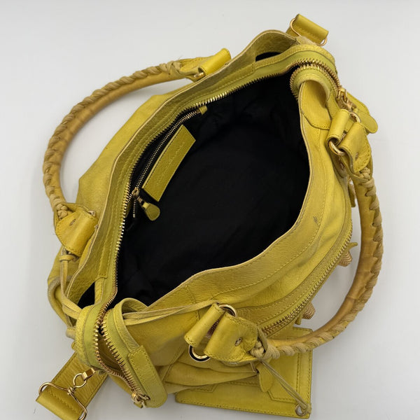 2011 Balenciaga The Giant City 21 Yellow Bag