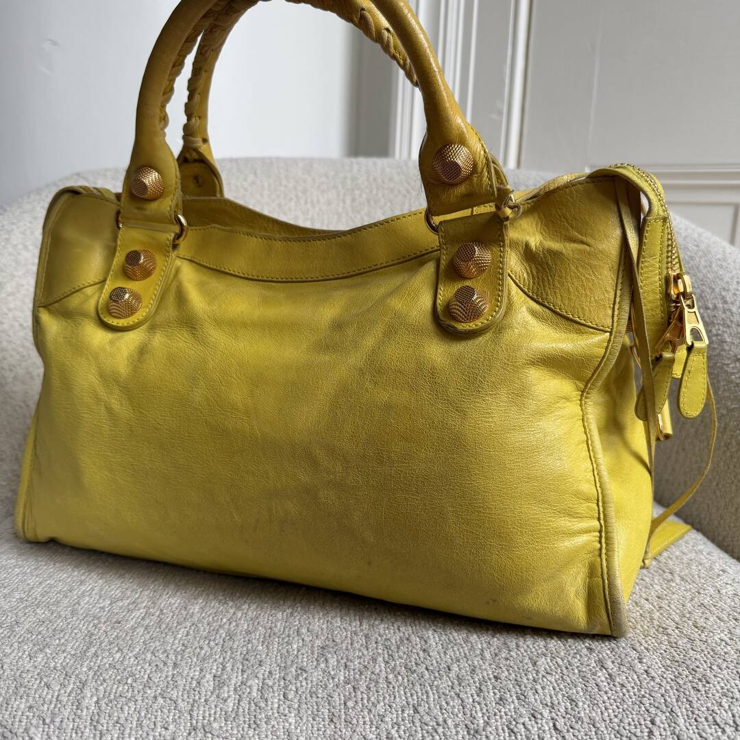 2011 Balenciaga The Giant City 21 Yellow Bag – JennyHayley