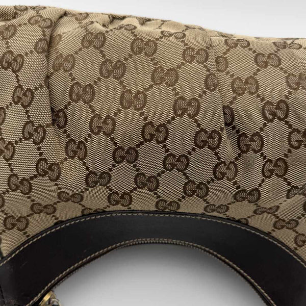 Gucci GG Canvas Abbey Brown Shoulder Bag