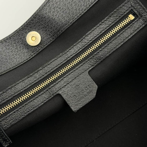 Gucci GG Canvas Monogram Black Tote Bag
