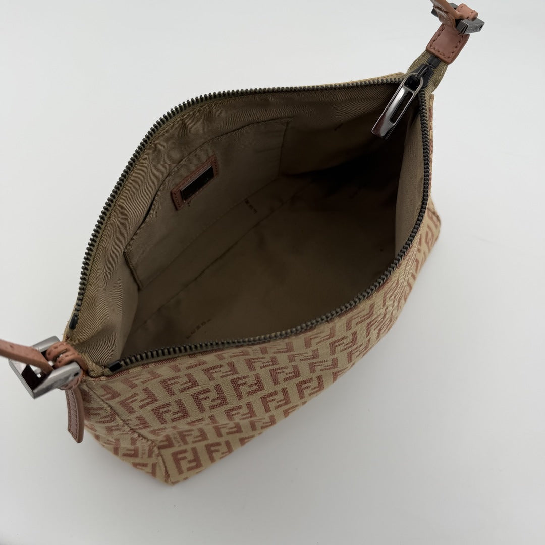 Fendi Zucchino Light Pink Shoulder Bag
