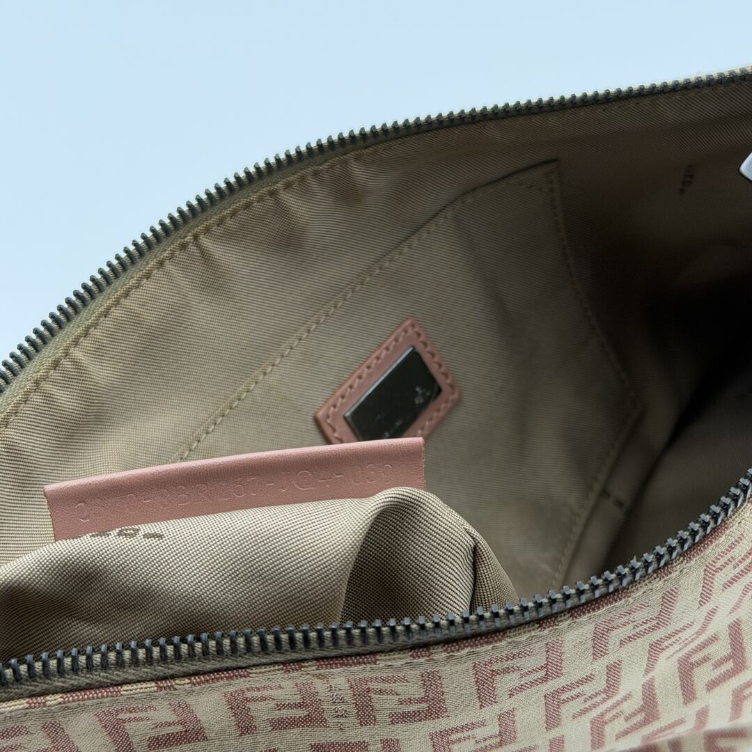 Fendi Zucchino Light Pink Shoulder Bag