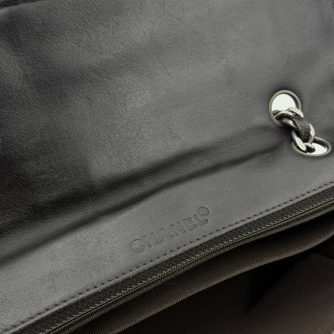 2000 Chanel Blue Denim Chocolate Bar Flap Shoulder Bag