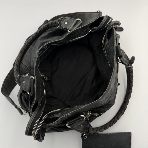 2010 Balenciaga The Giant City 21 Leather Black Bag