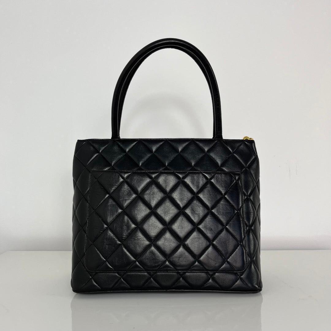 Chanel Black CC Medallion Handbag