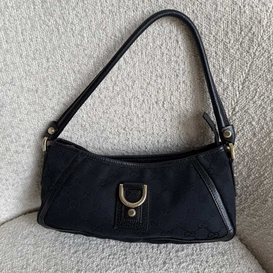 Gucci Mini Abbey D Ring Black Shoulder Bag