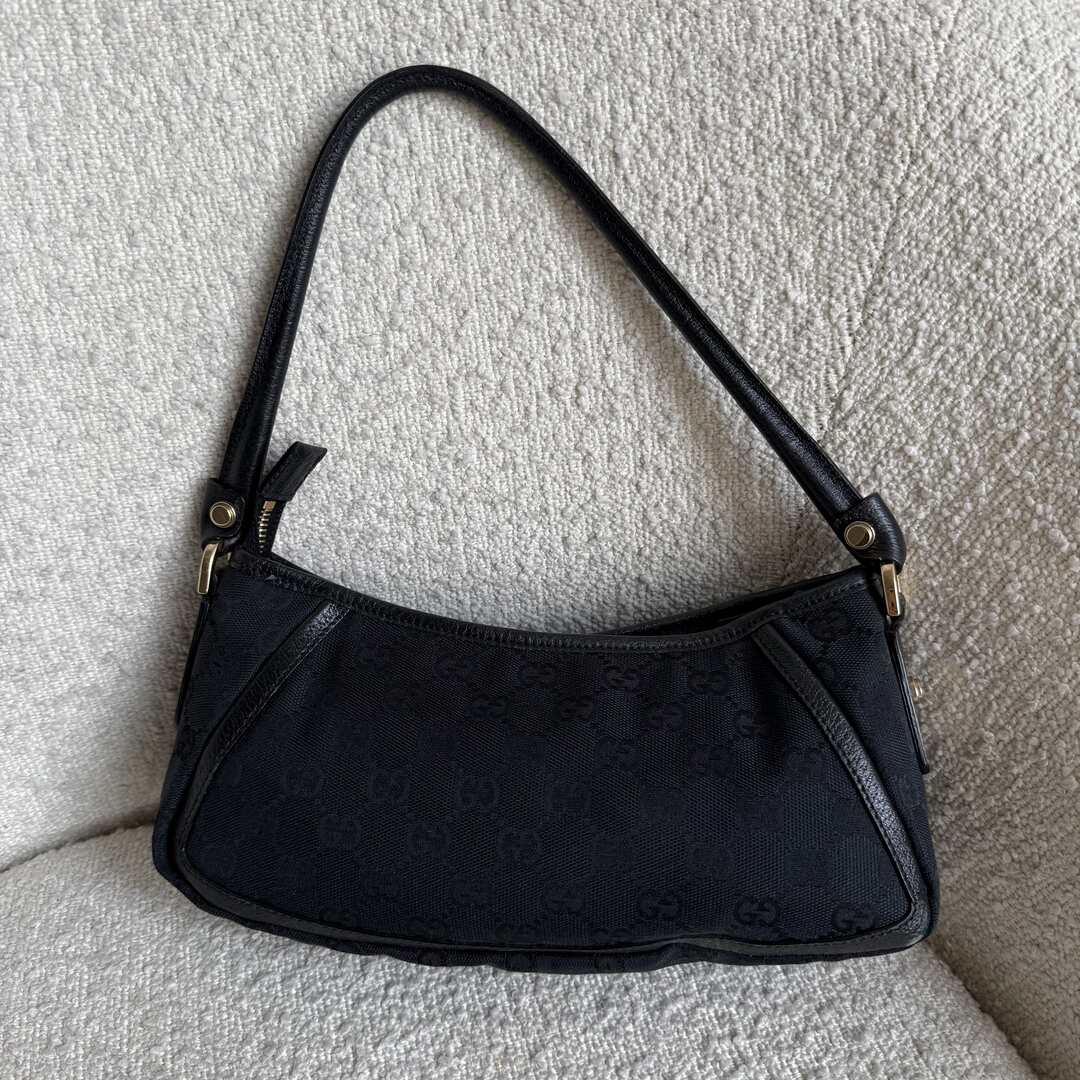 Gucci Mini Abbey D Ring Black Shoulder Bag