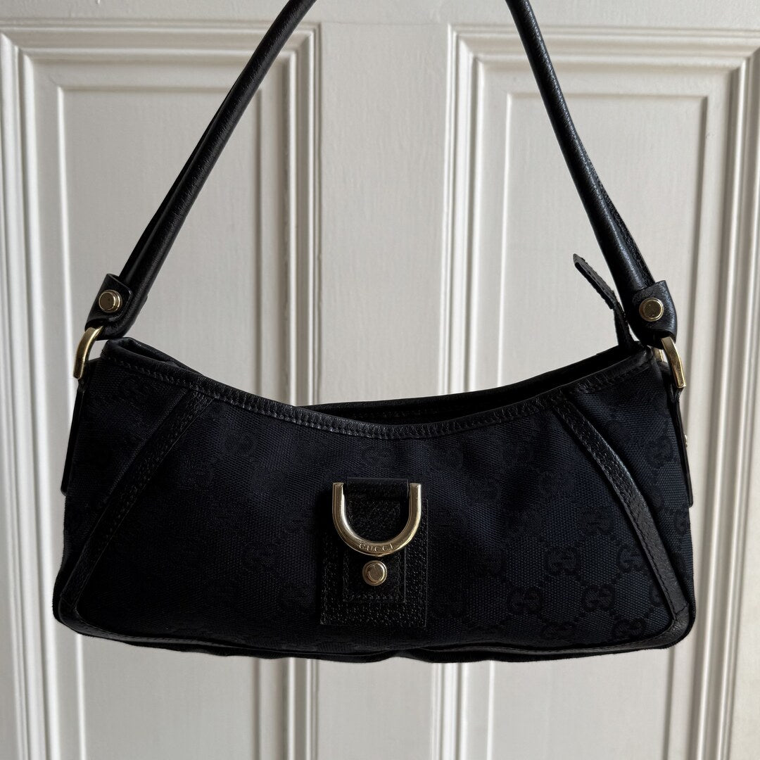 Gucci Mini Abbey D Ring Black Shoulder Bag