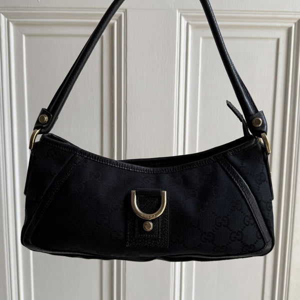 Gucci Mini Abbey D Ring Black Shoulder Bag