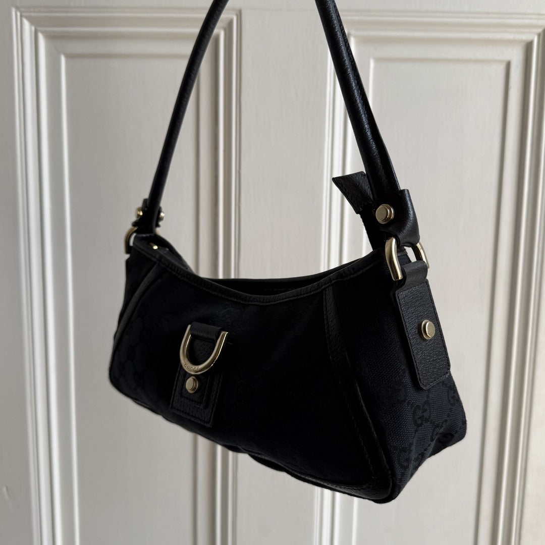 Gucci Mini Abbey D Ring Black Shoulder Bag