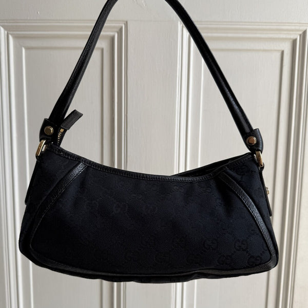 Gucci Mini Abbey D Ring Black Shoulder Bag