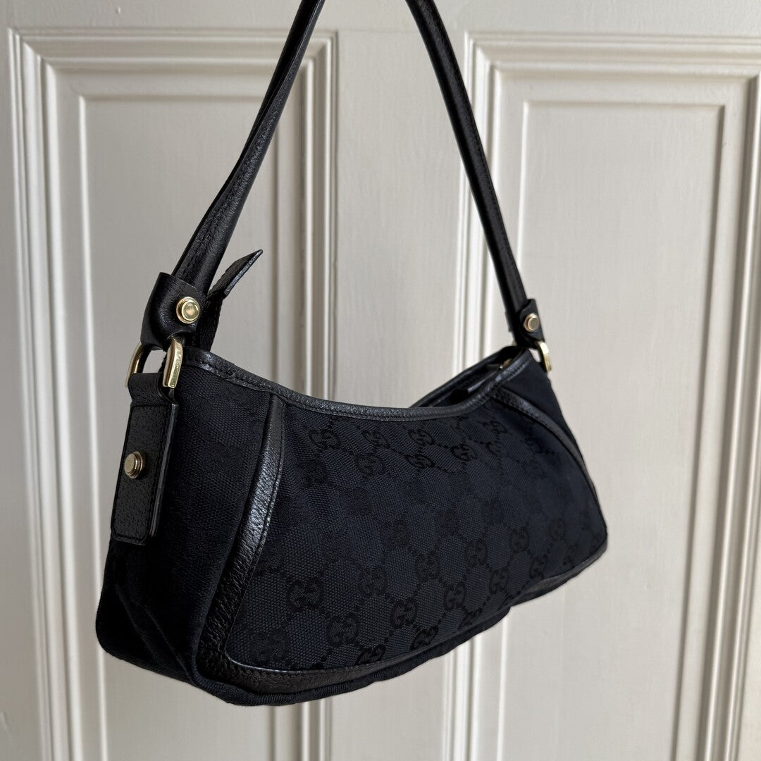 Gucci Mini Abbey D Ring Black Shoulder Bag