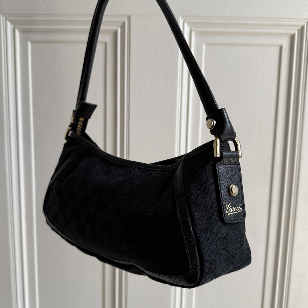 Gucci Mini Abbey D Ring Black Shoulder Bag