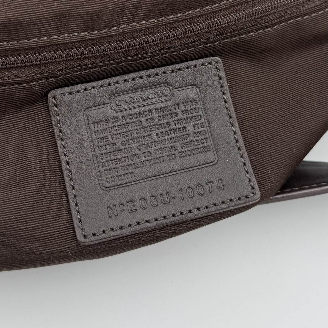 Coach Signature Croissant Brown Shoulder Bag