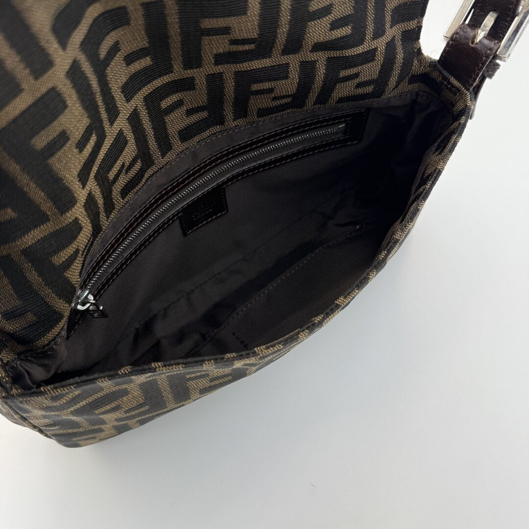 Fendi Mamma Baguette Zucca Shoulder Bag