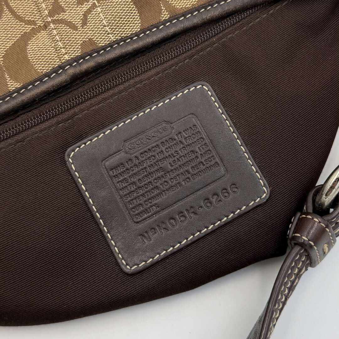 Coach Signature Croissant Brown Shoulder Bag