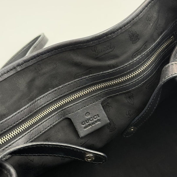 Gucci Guccissima Twins Leather Black Tote Bag