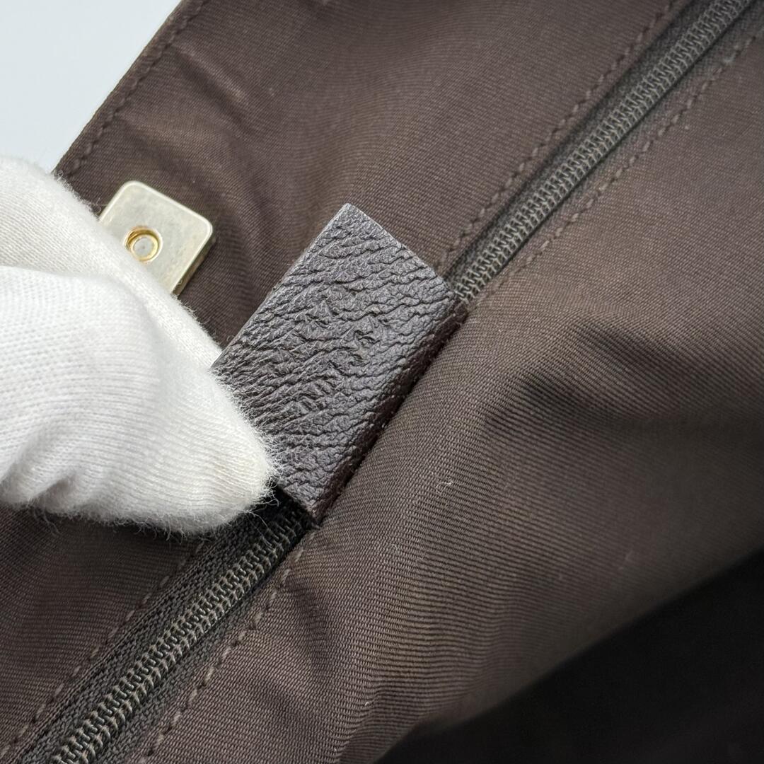 Gucci GG Canvas Abbey D-Ring Brown Tote Bag