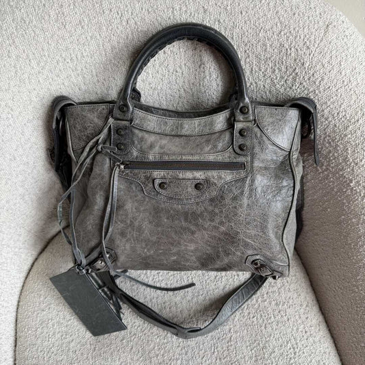 2003 Balenciaga Motorcycle Velo Leather Green Bag