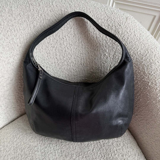 Coach Mini Ergo Hobo Leather Black Shoulder Bag