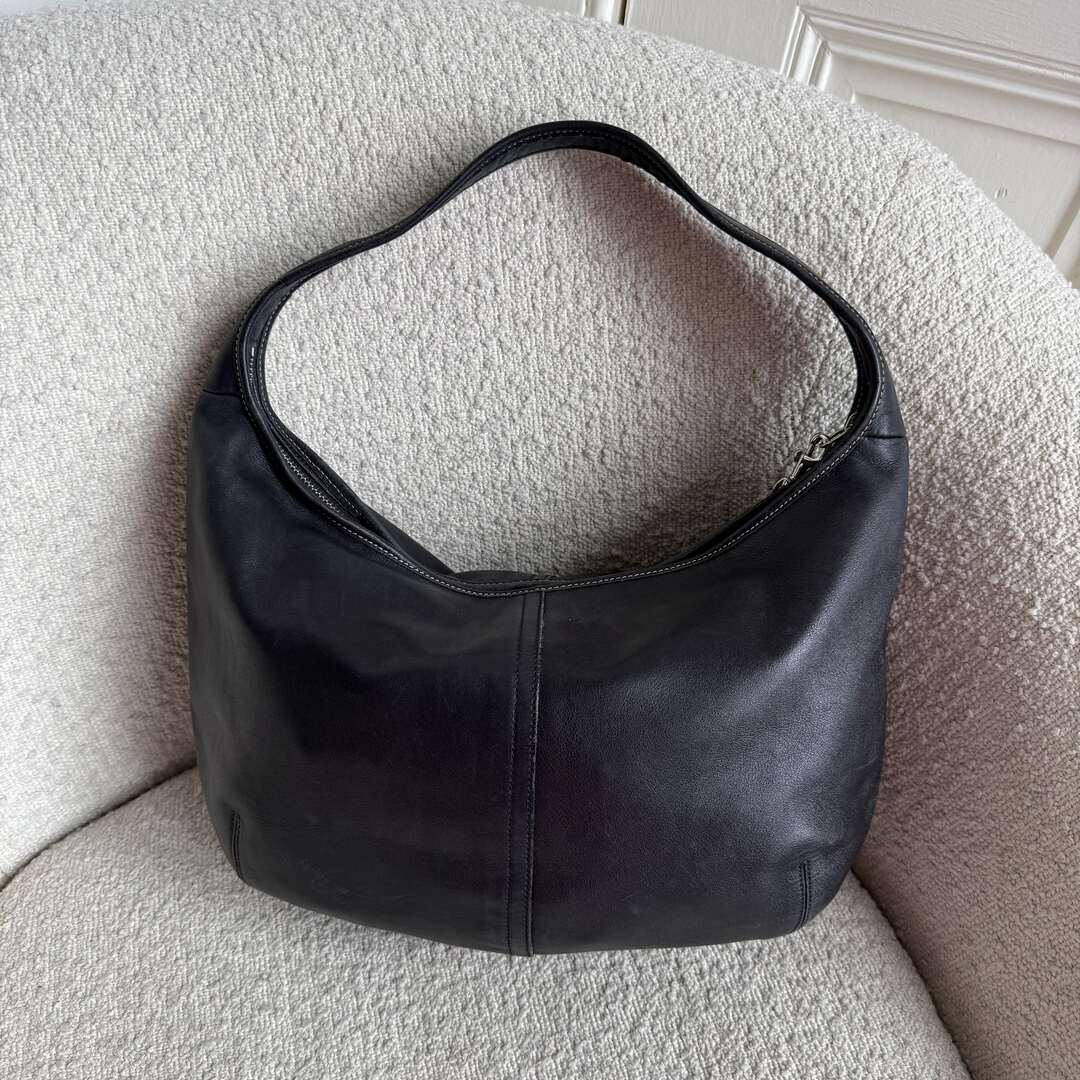 Coach Mini Ergo Hobo Leather Black Shoulder Bag