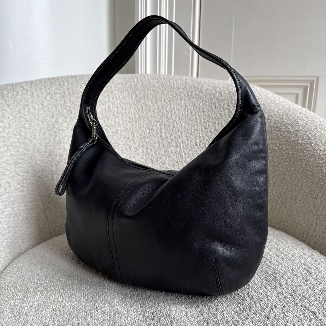 Coach Mini Ergo Hobo Leather Black Shoulder Bag