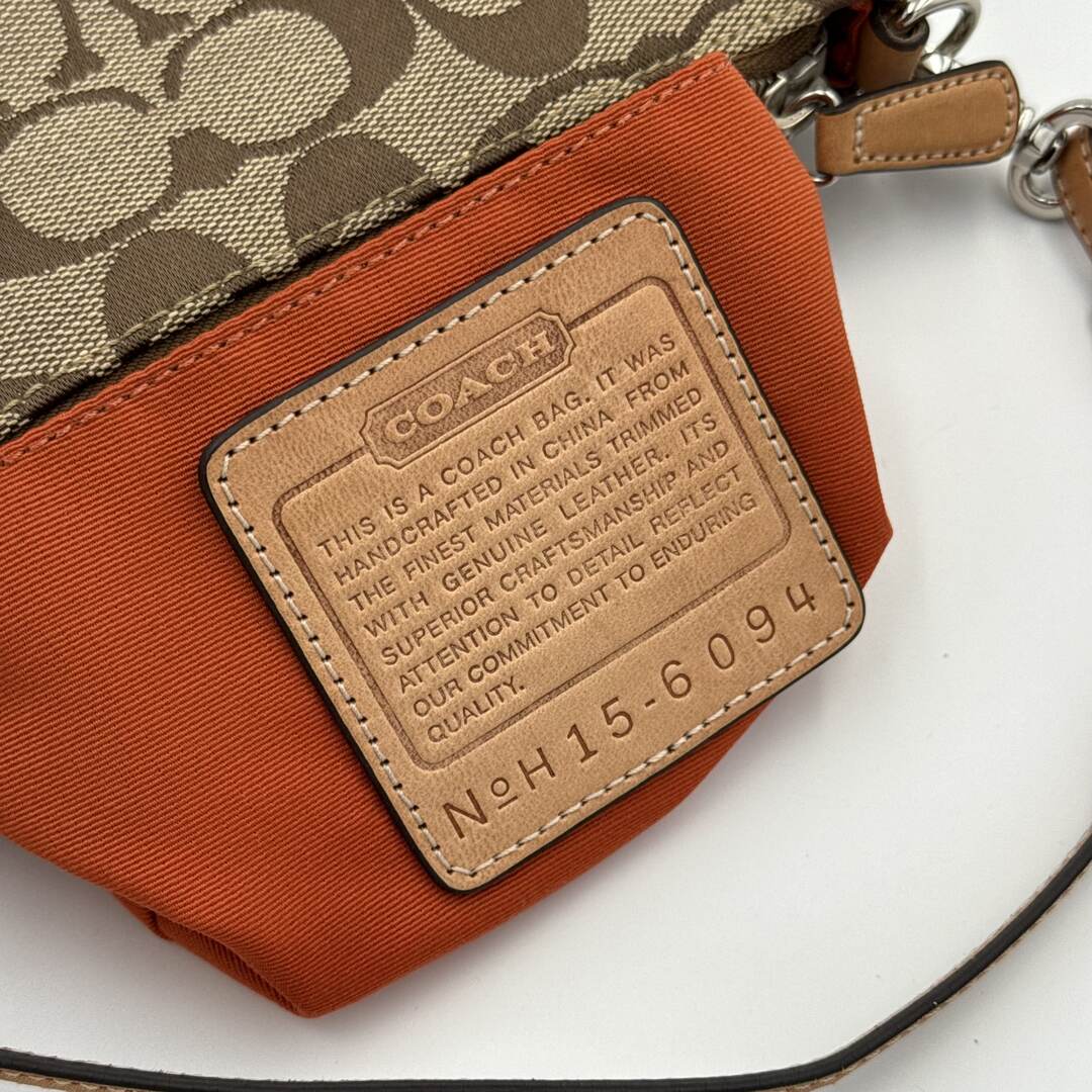 Coach Signature Demi Tan Shoulder Bag