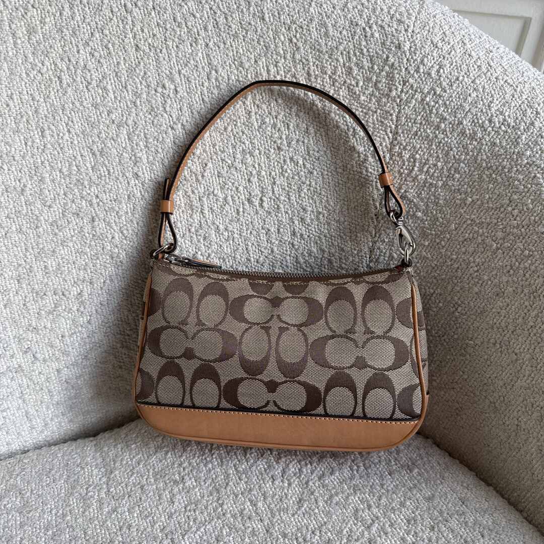 Coach Signature Demi Tan Shoulder Bag