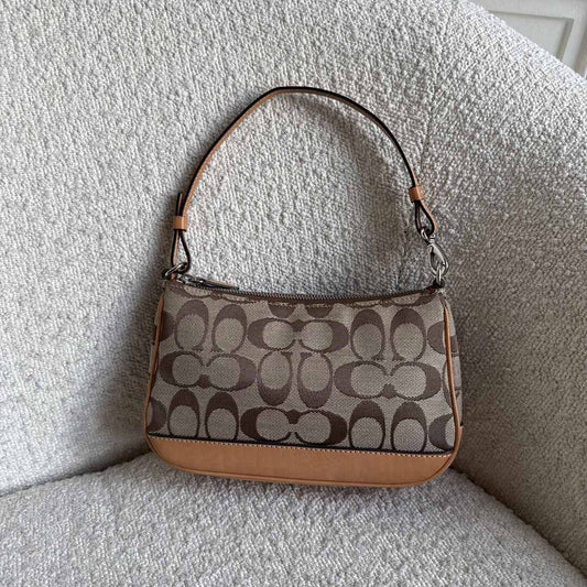 Coach Signature Demi Tan Shoulder Bag