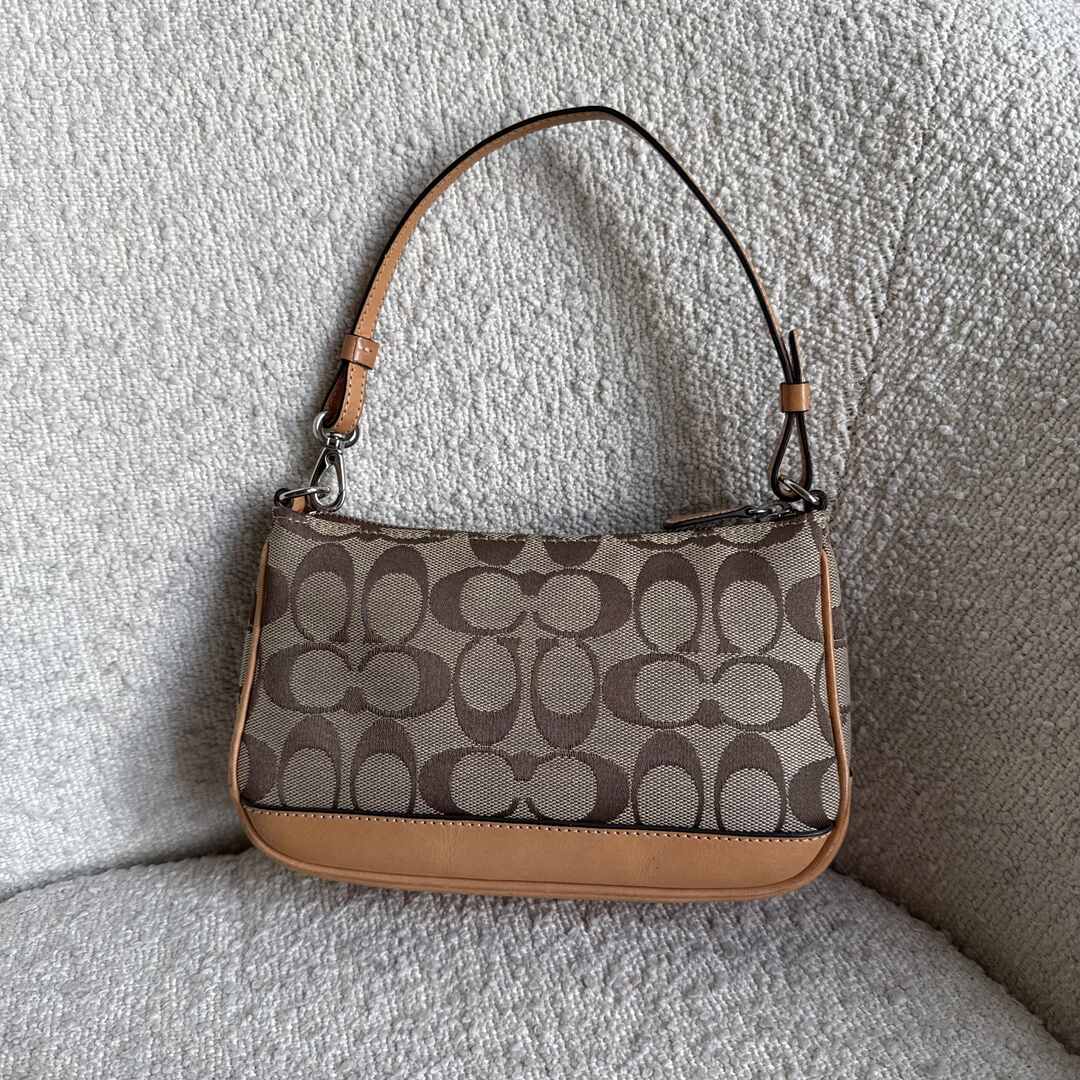 Coach Signature Demi Tan Shoulder Bag