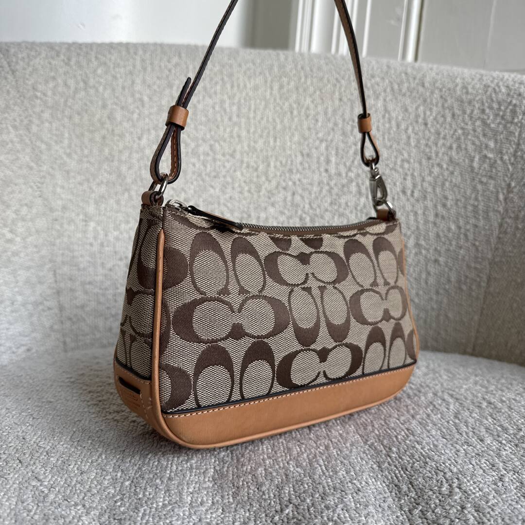 Coach Signature Demi Tan Shoulder Bag