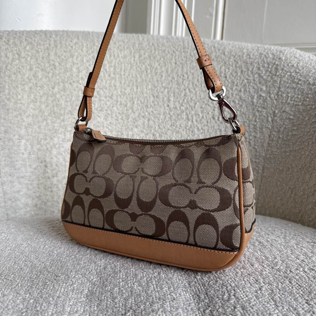 Coach Signature Demi Tan Shoulder Bag