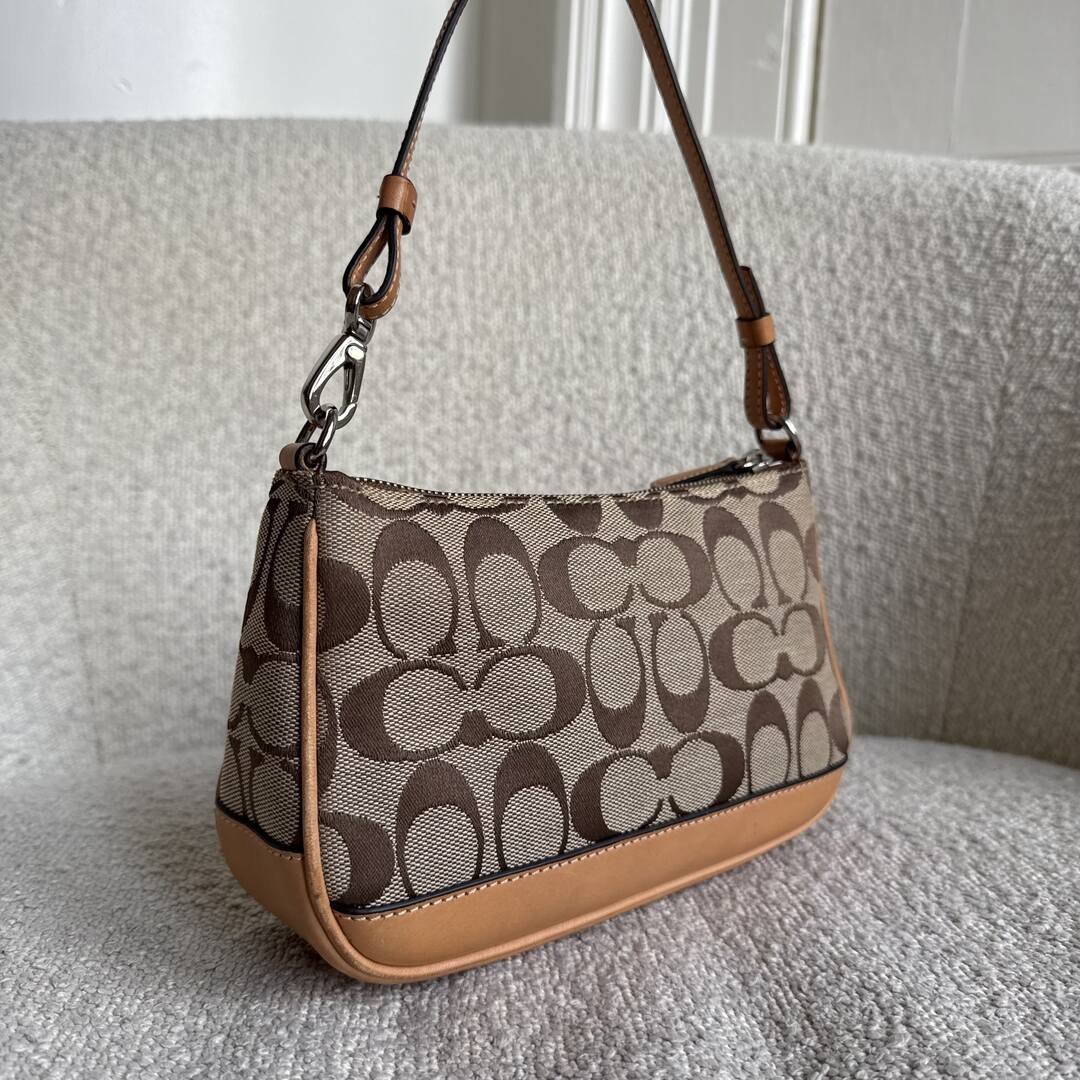 Coach Signature Demi Tan Shoulder Bag