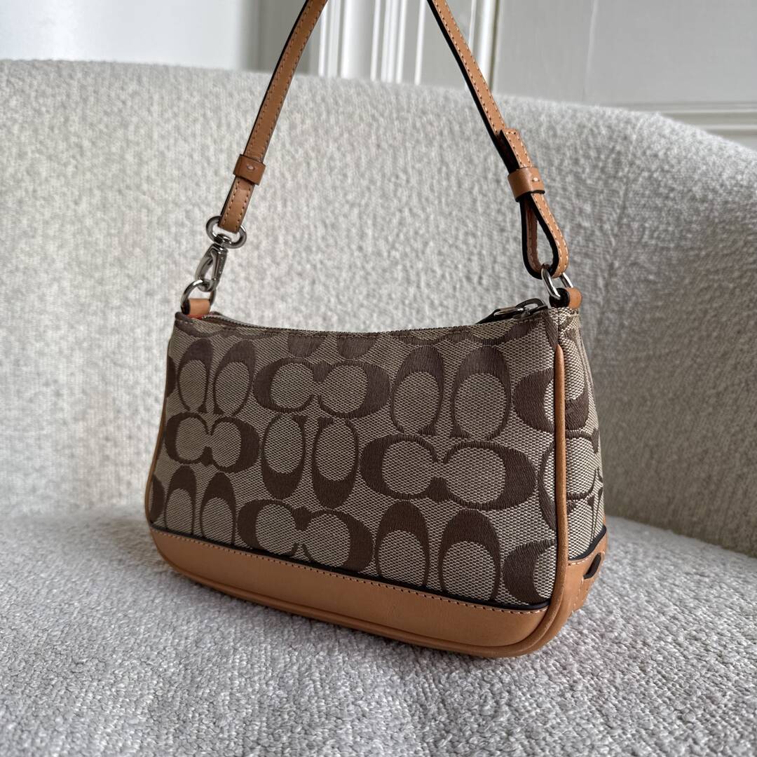 Coach Signature Demi Tan Shoulder Bag