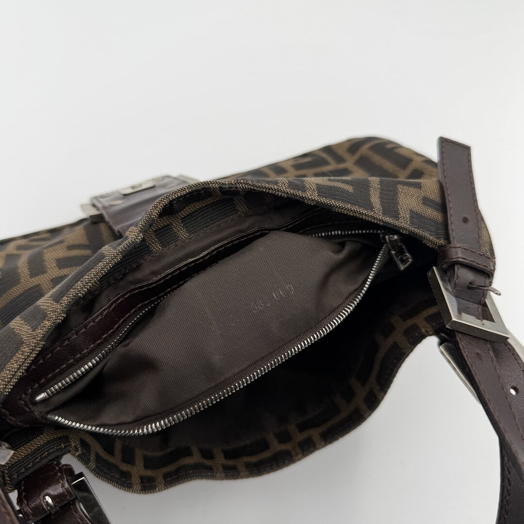 Fendi Mamma Baguette Zucca Shoulder Bag