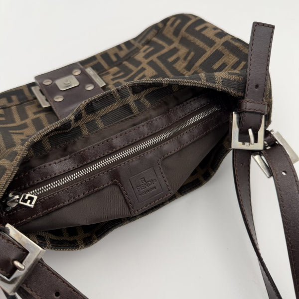 Fendi Mamma Baguette Zucca Shoulder Bag
