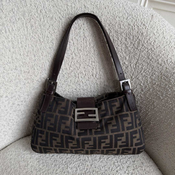 Fendi Mamma Baguette Zucca Shoulder Bag